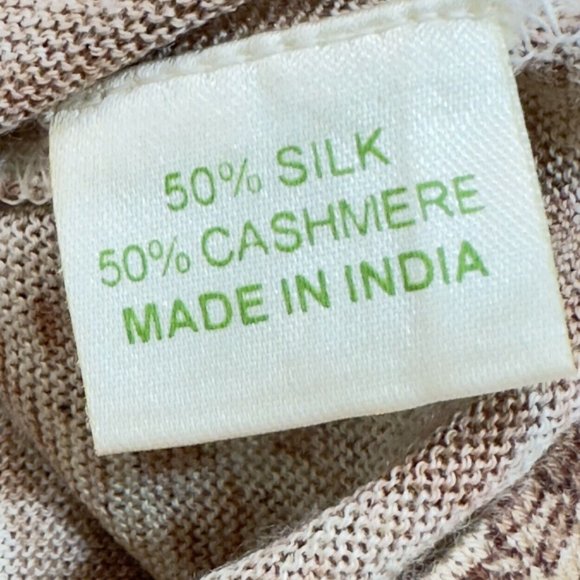 Womens Size Medium Olivier Goureau Cashmere and Silk Blend Paisley Print Sweater - Picture 6 of 9